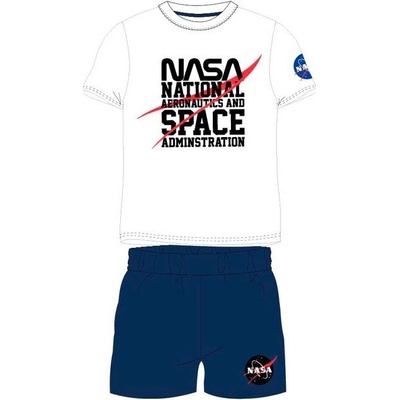 NASA pánske s krátkym rukávom biela