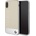BMW Signature Hybrid Case - хибриден кейс (естествена кожа) за iPhone XS, iPhone X (бежов)