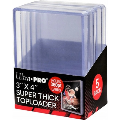 Ultra PRO Toploader Super Thick 360pt obaly 5 ks