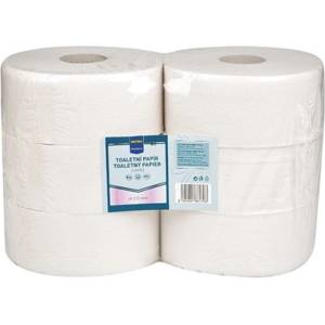 METRO Professional Тоалетна хартия Jumbo, рециклирана, двуслойна, 23 см, 180 м, 6 бр