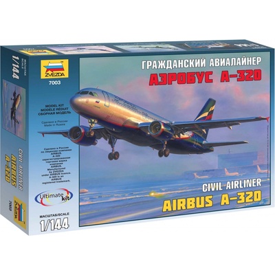Zvezda Model Kit Airbus A 320 7003 1:144