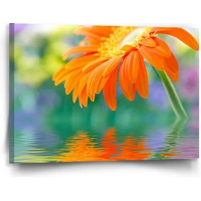 Sablio Obraz Oranžová gerbera - 90x60 cm