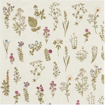 Ib Laursen ubrousky Flora 50ks 40x40cm