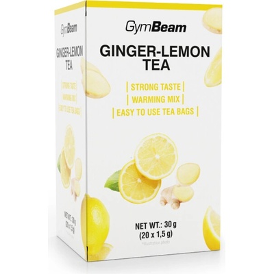 GymBeam Zázvorovo-citrónový čaj 20 x 1,5 g