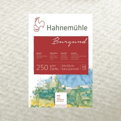 Hahnemühle BURGUND 250 GSM ROUGH 20 listov 24x32 cm