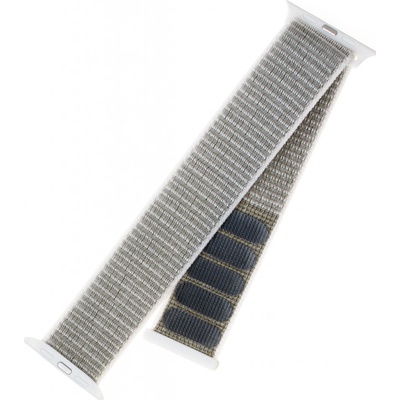 FIXED Nylon Strap na Apple Watch 42 mm/44 mm bielosivý FIXNST-434-WHGR