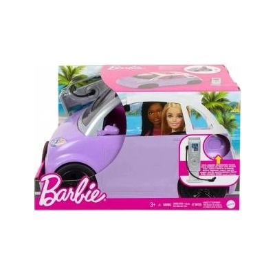Mattel Barbie Doll Convertible Car with Electric Charging Station ZA5527