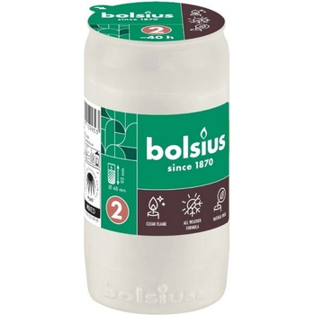 Bolsius Бяла свещ Bolsius Memorial с горене 40 часа (BO-RC4-LCA-A)