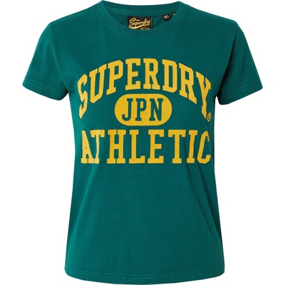 Superdry Тениска 'VARSITY' зелено, размер 8