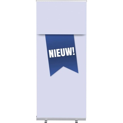 Jansen Display Set Roll-baneru Budget s vytištěným motivem, Novinka, modrý, holandsky, 870 x 2080 mm