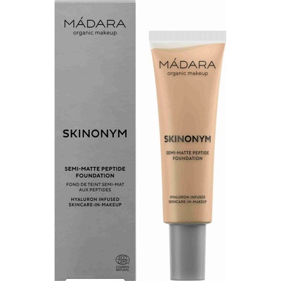 Mádara Polomatný make-up s peptidmi Skinonym Semi-Matte Peptide Foundation Sand 30 ml