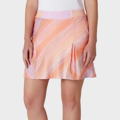 Callaway Golf 17Inch Striped Pleated Skort Papaya