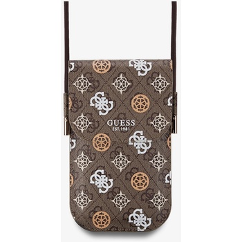 GUESS PU 4G Многоцветна чанта за телефон с пионка Кафява Guess | Lilav | ЖЕНИ | UNI