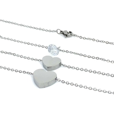 Jan Kos jewellery Řetízek s přívěskem z oceli 12111918