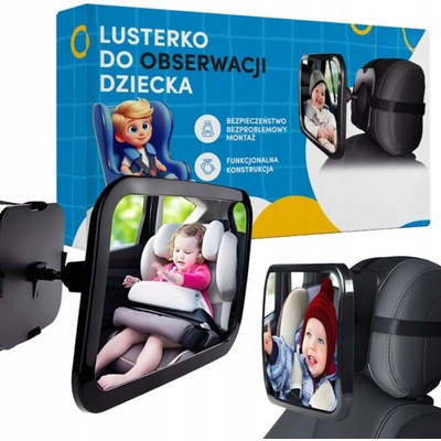 Akuku zrcátko pro pozorování dítěte 18 cm x 24,8 cm černé – Zboží Dáma