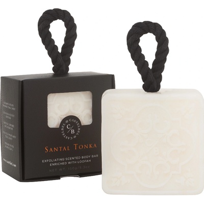 CASTELBEL Tiles Santal Tonka Exfoliační mýdlo na šňůrce 150 g