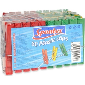 Spontex plastové štipce na prádlo 50 ks