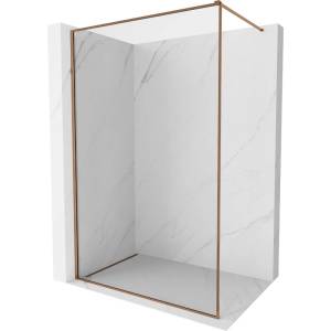 Mexen Kioto-F душ-преграда Walk-in с рамка 105 x 202 cm, прозрачно 8 mm, розово злато - 800-105-104-60-00 (800-105-104-60-00)