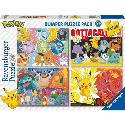RAVENSBURGER 056514 Pokémon 4x100 dielov