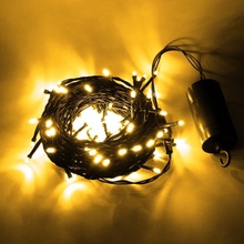 DECOLED LED osvetlenie na batérie, teple biela, 10,2 m, IP44