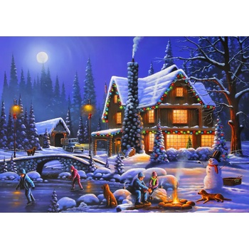Bluebird Puzzle - Puzzle Holiday Spirit - 500 piese