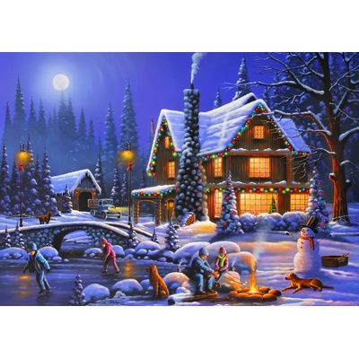 Bluebird Puzzle - Puzzle Holiday Spirit - 500 piese