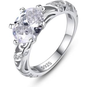 Silenti Jewelry Сребърен пръстен "Възторг" - 5 - 49мм (15.6мм диам. )