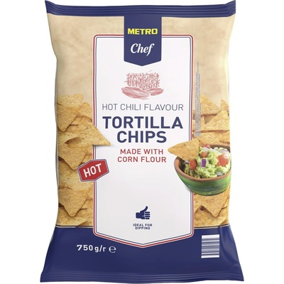 Metro Chef Tortilla Chips Hot 750 g