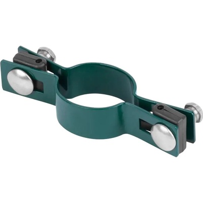 Objímka Strend Pro EUROSTANDARD, 60 mm, priebežná, zelená, Zn+PVC, RAL6005, na okrúhly stĺpik