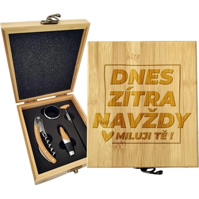 Sablio Dárková sada na víno Dnes, zítra, navždy: 147×168×49 mm