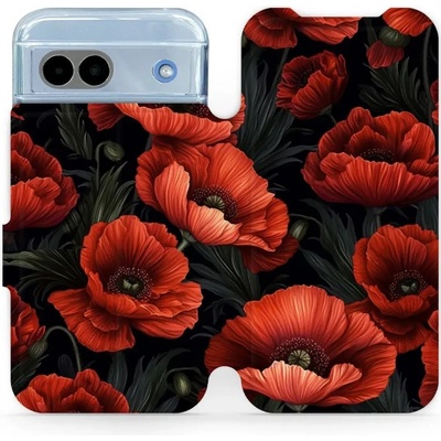 Mobiwear Google Pixel 8A VP45S Temné červené květy