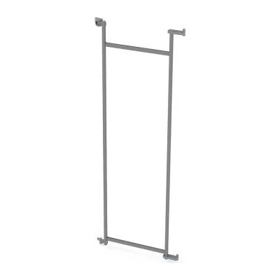 Kesseböhmer KES Tandem Side III rám pre potravinovou skříň, 600/1700 mm strieborná