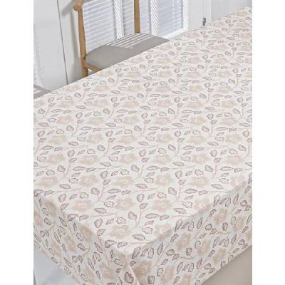 Obrus PVC 3581556, metráž, 20 m x 140 cm, béžové kvety s lístkami, IMPOL TRADE
