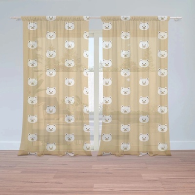Sablio Záclony Roztomilé medvedíky: 2ks 150x250cm