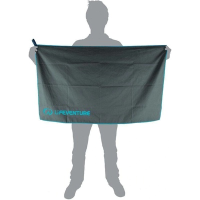 Lifeventure Rychleschnoucí ručník Recycled SoftFibre Trek Towel gray 150x90 cm