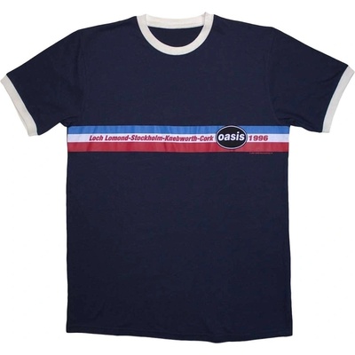 Oasis 1996 Tour Horizontal Stripes Ringer Navy Blue M Риза (OASTS16MN02)