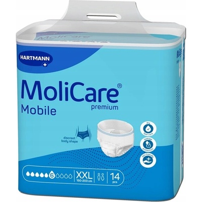 MoliCare Premium Mobile 6 kvapiek XXL Naťahovacie plienkové nohavičky 14 ks
