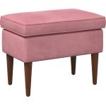 vidaXL Пуф за крака Розово 55 x 35 x 41 см Кадифе (42029998)