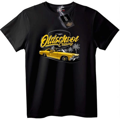 NOONEBRAND Тениска Oldschool с класически автомобил - 2XL, White
