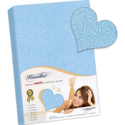 Bellatex prestieradlo froté světle modré 120x200