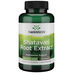 Swanson Shatavari Root Extract, 500 mg, 120 капсули, Swanson (SWH176)