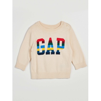 GAP Бебешки пуловер с лого на GAP GAP | Bezhov | Момчешки | 68-80