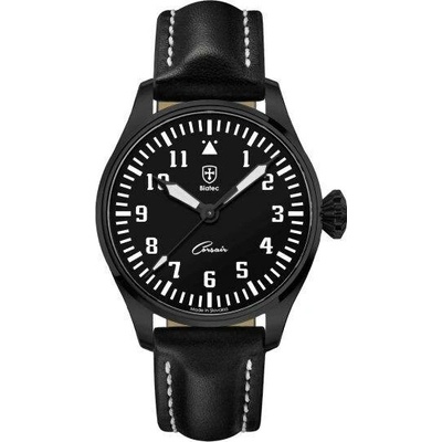 Biatec Corsair Vintage 02 - Černý kožený řemínek
