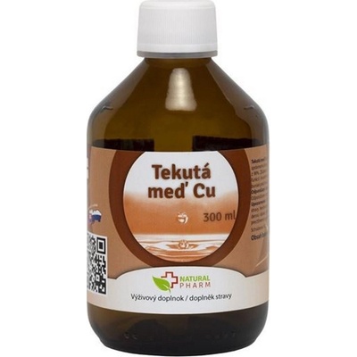 Natural Pharm Tekutá meď Cu + Vitamín C 300 ml