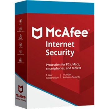 MCAFEE INTERNET SECURITY 10 lic. 1 ROK (MIS003NRXRAAD)