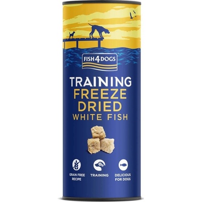 FISH4DOGS Tréningové maškrty mrazom sušená biela ryba 25 g