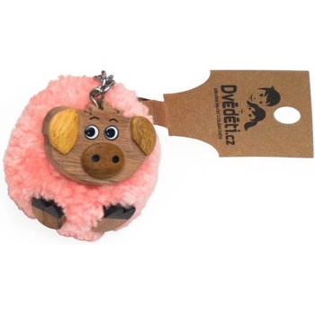 2Kids Toys Двєдєті Древена ключодържател помпон Прасе