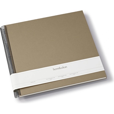 Semikolon Uni Economy голям фотоалбум, сиво-кафяв, с бели страници (369990)
