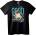 NOONEBRAND Тениска Мопс Сърфира Добри Времена - 2XL, Black