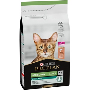 PRO PLAN sterilised, за кастрирани котки в зряла възраст, със сьомга - 1.5кг